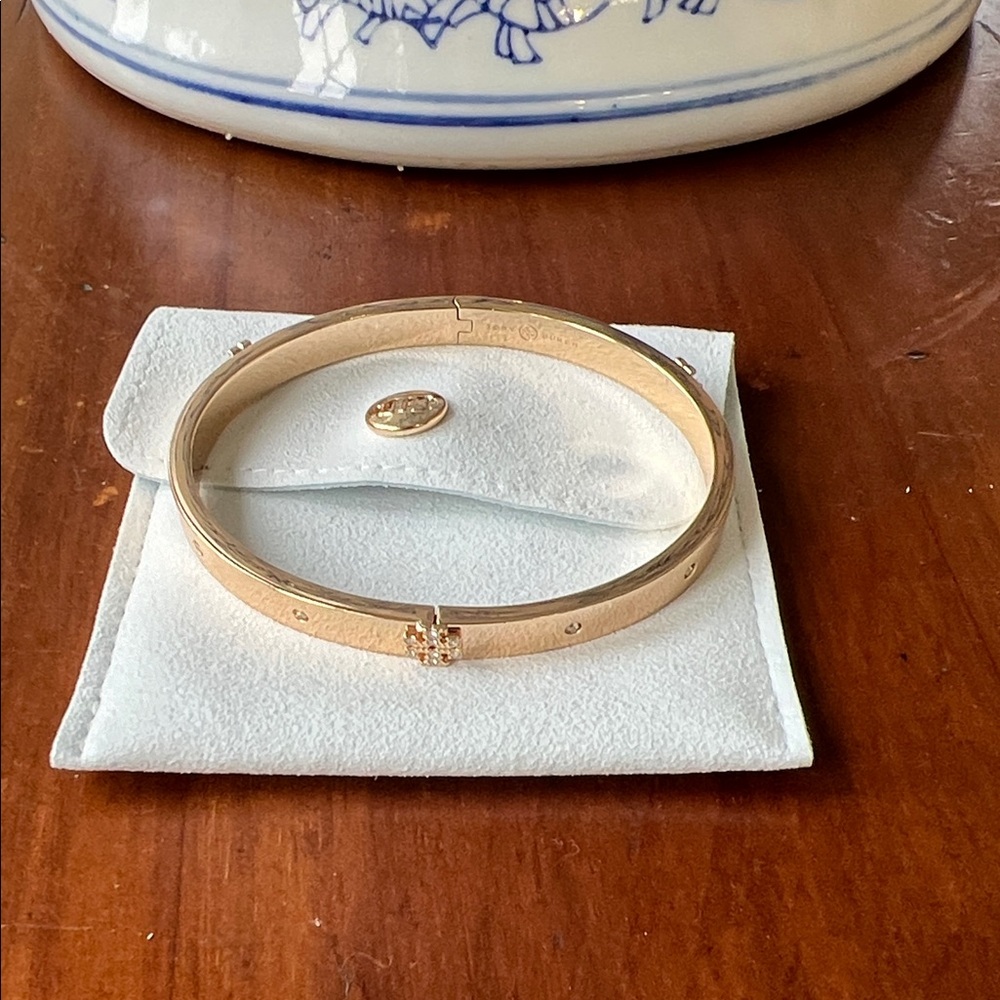 Tory Burch Gold Tone Bangle Bracelet